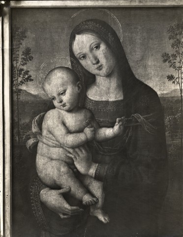 Centre des monuments nationaux, agence photographique — Giovanni di Pietro - sec. XV/ XVI - Madonna con Bambino — insieme